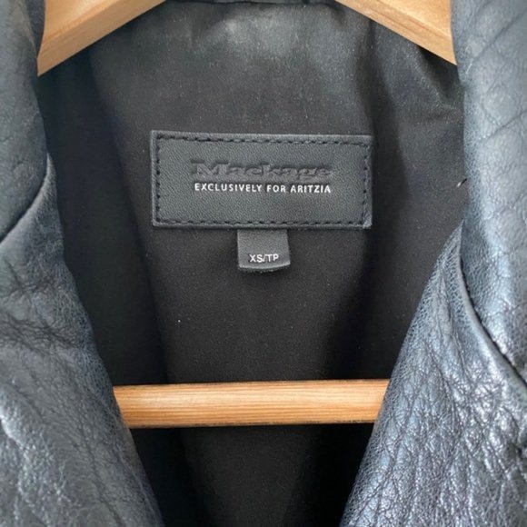 MACKAGE X ARITZIA RUMER exclusive LEATHER Motorcycle JACKET XS - Picture 6 of 12